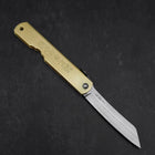 Higonokami Aogami Eto Tori 80mm Brass (3.1”)-[Musashi]-[Japanese-Kitchen-Knives]