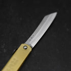 Higonokami Aogami Eto Usagi 80mm Brass (3.1”)-[Musashi]-[Japanese-Kitchen-Knives]