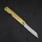 Higonokami Aogami Eto Ushi 80mm Brass (3.1”)-[Musashi]-[Japanese-Kitchen-Knives]