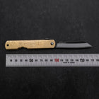 Higonokami Aogami Kurouchi 100mm Gold Bright (3.9”)-[Musashi]-[Japanese-Kitchen-Knives]