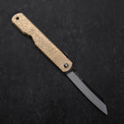 Higonokami Aogami Kurouchi 100mm Gold Bright (3.9”)-[Musashi]-[Japanese-Kitchen-Knives]