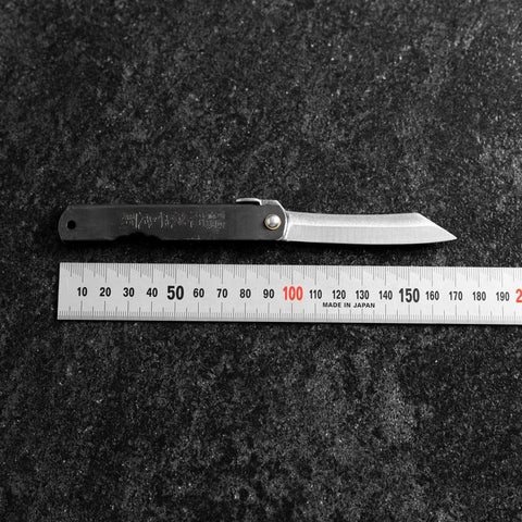 Higonokami Full Steel 100mm Black (3.9”)-[Musashi]-[Japanese-Kitchen-Knives]