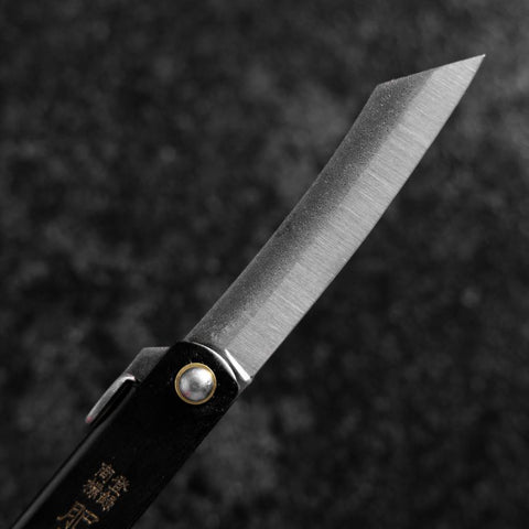 Higonokami Full Steel 90mm Black (3.5”)-[Musashi]-[Japanese-Kitchen-Knives]