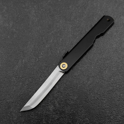 Higonokami Shirogami 100mm Black (3.9”)-[Musashi]-[Japanese-Kitchen-Knives]
