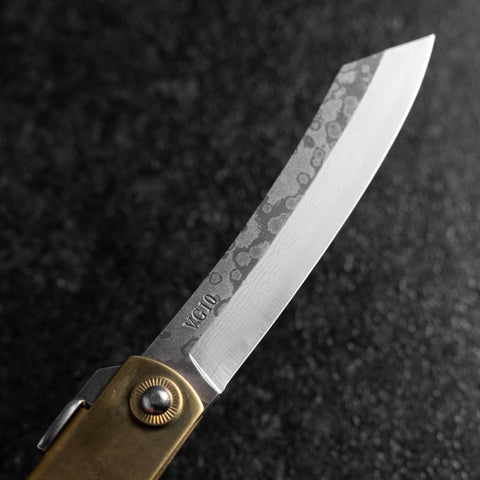 Higonokami VG-10 Chokin Fuji Nami 120mm (4.7”)-[Musashi]-[Japanese-Kitchen-Knives]