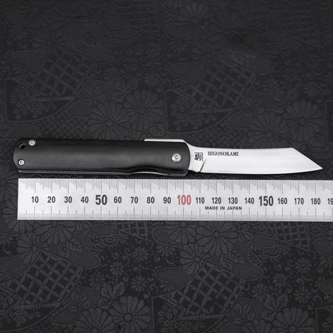 Higonokami VG-10 Lock Black 100mm (3.9”)-[Musashi]-[Japanese-Kitchen-Knives]