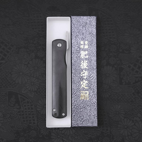 Higonokami VG-10 Lock Black 100mm (3.9”)-[Musashi]-[Japanese-Kitchen-Knives]