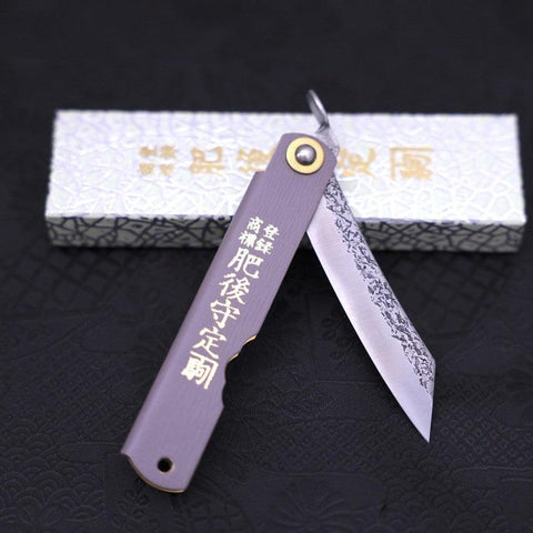 Higonokami VG-10 Tsuchime Leathers 100mm (3.9”)-[Musashi]-[Japanese-Kitchen-Knives]