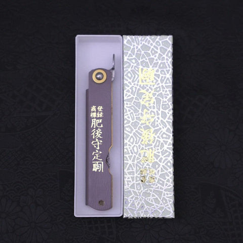 Higonokami VG-10 Tsuchime Leathers 100mm (3.9”)-[Musashi]-[Japanese-Kitchen-Knives]