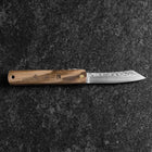 Higonokami VG-10 Tsuchime Natural Wood 100mm (3.9”)-[Musashi]-[Japanese-Kitchen-Knives]