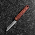 Higonokami VG-10 Tsuchime Red Natural Wood 100mm (3.9”)-[Musashi]-[Japanese-Kitchen-Knives]