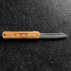 Higonokami VG-10 Tsuchime Yellow Natural Wood 100mm (3.9”)-[Musashi]-[Japanese-Kitchen-Knives]