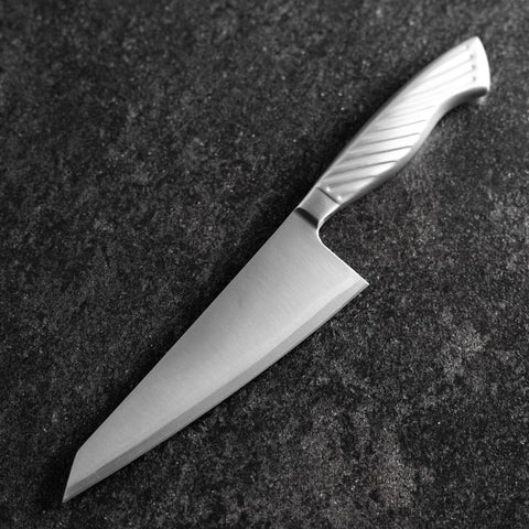 Honesuki Boning Knife AUS-10 Polished All-Stainless Handle 150mm (5.9”)-[Musashi]-[Japanese-Kitchen-Knives]