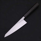 Honesuki Boning Knife Blue Steel #2 Damascus Buffalo Ebony Handle 150mm (5.9”)-[Musashi]-[Japanese-Kitchen-Knives]