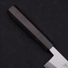 Honesuki Boning Knife Blue Steel #2 Damascus Buffalo Ebony Handle 150mm (5.9”)-[Musashi]-[Japanese-Kitchen-Knives]