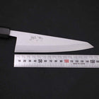 Honesuki Boning Knife Blue Steel #2 Damascus Buffalo Ebony Handle 150mm (5.9”)-[Musashi]-[Japanese-Kitchen-Knives]