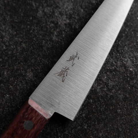 Honesuki Boning Knife SLD Western Brown Handle 150mm (5.9”)-[Musashi]-[Japanese-Kitchen-Knives]