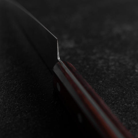 Honesuki Boning Knife SLD Western Brown Handle 150mm (5.9”)-[Musashi]-[Japanese-Kitchen-Knives]