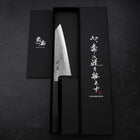Honesuki SKD11 Nashiji Ebony Handle 150mm (5.9”)-[Musashi]-[Japanese-Kitchen-Knives]