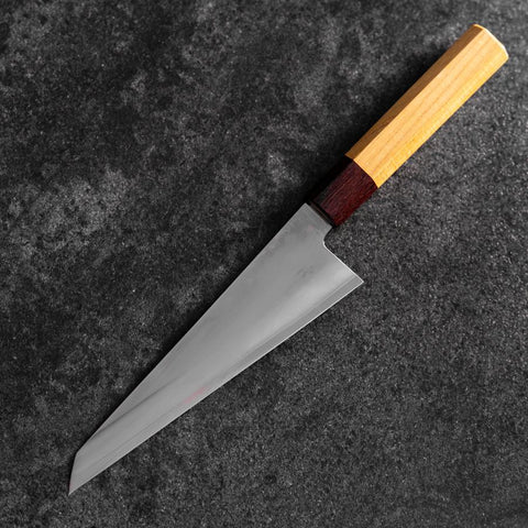 Honesuki Silver Steel #3 Mirror Zelkova Handle 180mm (7”)-[Musashi]-[Japanese-Kitchen-Knives]