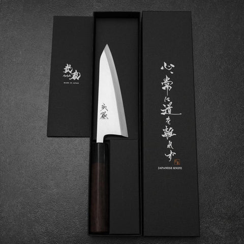 Honesuki White Steel #2 Kasumi Shitan Handle 150mm (5.9”)-[Musashi]-[Japanese-Kitchen-Knives]