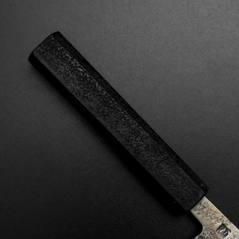 Kaisaki VG-10 Nashiji Black Urushi Handle 150mm (5.9”)-[Musashi]-[Japanese-Kitchen-Knives]