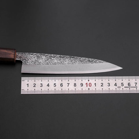 Kaisaki White Steel #2 Nashiji Sumi Urushi Handle 150mm (5.9”)-[Musashi]-[Japanese-Kitchen-Knives]