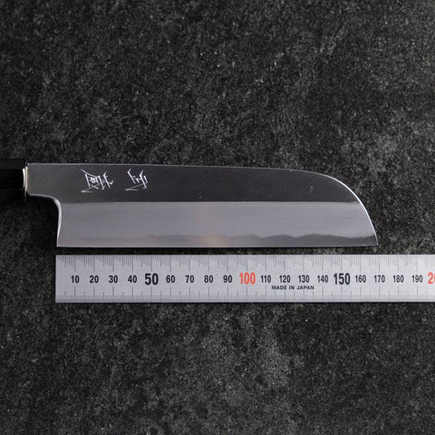 Kama Usuba White Steel #3 Kasumi Buffalo Magnolia Handle 165mm (6.5”)-[Musashi]-[Japanese-Kitchen-Knives]