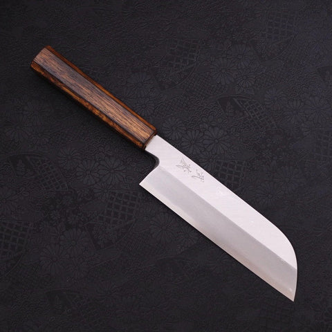 Kama Usuba(Kansai) Blue Steel #2 Kasumi Sumi Urushi Handle 180mm (7”)-[Musashi]-[Japanese-Kitchen-Knives]