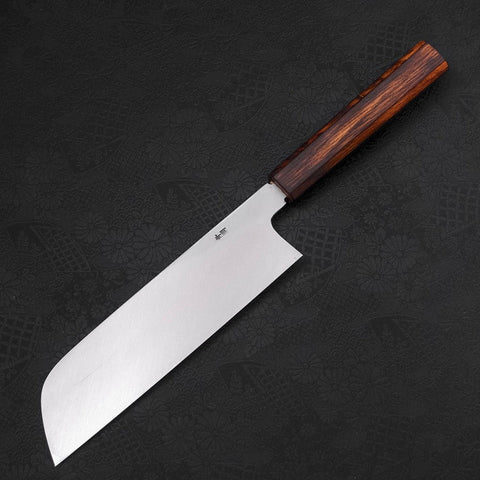 Kama Usuba(Kansai) Blue Steel #2 Kasumi Sumi Urushi Handle 210mm (8.3”)-[Musashi]-[Japanese-Kitchen-Knives]