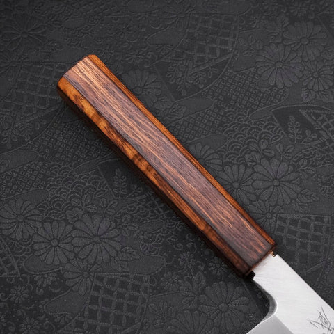 Kama Usuba(Kansai) Blue Steel #2 Kasumi Sumi Urushi Handle 210mm (8.3”)-[Musashi]-[Japanese-Kitchen-Knives]