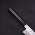 Kama Usuba(Kansai) Blue Steel #2 Suminagashi Buffalo Ebony Handle 180mm (7”)-[Musashi]-[Japanese-Kitchen-Knives]