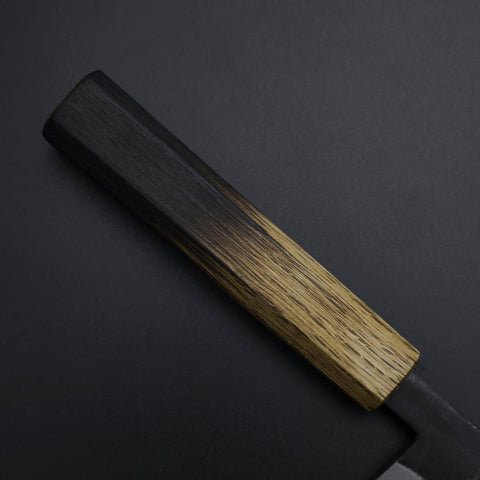 Kawamuki White Steel #1 Kurouchi Yaki Urushi Handle 100mm (3.9”)-[Musashi]-[Japanese-Kitchen-Knives]