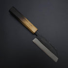 Kawamuki White Steel #1 Kurouchi Yaki Urushi Handle 100mm (3.9”)-[Musashi]-[Japanese-Kitchen-Knives]