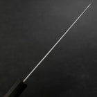 Kengata Petty VG-10 Damascus Ashwood Handle 145mm (5.7”)-[Musashi]-[Japanese-Kitchen-Knives]