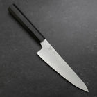 Kengata Petty VG-10 Damascus Ashwood Handle 145mm (5.7”)-[Musashi]-[Japanese-Kitchen-Knives]