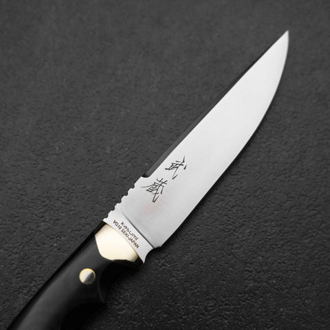 Kennata VG-10 Kasumi 110mm with Leather Sheath (4.3”)-[Musashi]-[Japanese-Kitchen-Knives]