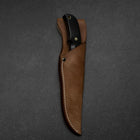 Kennata VG-10 Kasumi 110mm with Leather Sheath (4.3”)-[Musashi]-[Japanese-Kitchen-Knives]