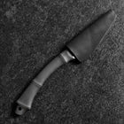 Kiridashi Knife D2 Polished Stainless Bamboo Joint Design Handle 70mm With Leather Sheath (2.7”)-[Musashi]-[Japanese-Kitchen-Knives]
