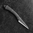 Kiridashi Knife D2 Polished Stainless Bamboo Joint Design Handle 70mm With Leather Sheath (2.7”)-[Musashi]-[Japanese-Kitchen-Knives]