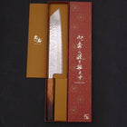 Kiritsuke AUS-10 Mirror Tsuchime Damascus Yaki Urushi Handle 240mm (9.4”)-[Musashi]-[Japanese-Kitchen-Knives]