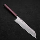 Kiritsuke AUS-10 Nashiji Damascus Purple Urushi Handle 210mm (8.3”)-[Musashi]-[Japanese-Kitchen-Knives]
