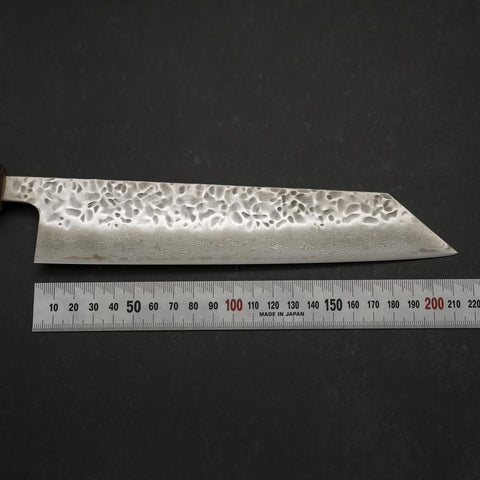 Kiritsuke AUS-10 Tsuchime Damascus Sumi Urushi Handle 210mm (8.3”)-[Musashi]-[Japanese-Kitchen-Knives]