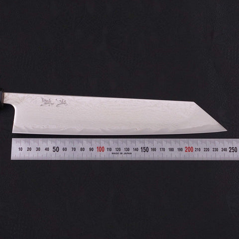 Kiritsuke AUS-10 Wave Nickel Damascus Buffalo Magnolia Handle 240mm (9.4”)-[Musashi]-[Japanese-Kitchen-Knives]