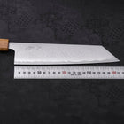 Kiritsuke AUS-10 Wave Nickel Damascus Yaki Urushi Handle 210mm (8.3”)-[Musashi]-[Japanese-Kitchen-Knives]
