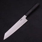 Kiritsuke Blue Steel #1 Suminagashi Black Ishime Handle 200mm (7.9”)-[Musashi]-[Japanese-Kitchen-Knives]