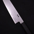 Kiritsuke Blue Steel #1 Suminagashi Black Ishime Handle 200mm (7.9”)-[Musashi]-[Japanese-Kitchen-Knives]