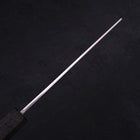 Kiritsuke Blue Steel #1 Suminagashi Black Ishime Handle 200mm (7.9”)-[Musashi]-[Japanese-Kitchen-Knives]