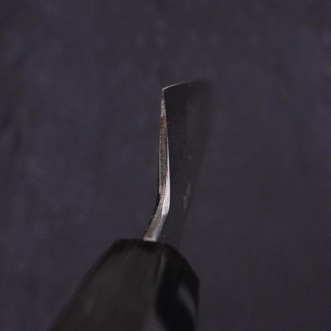 Kiritsuke Blue Steel #1 Suminagashi Buffalo Ebony Handle 200mm (7.9”)-[Musashi]-[Japanese-Kitchen-Knives]
