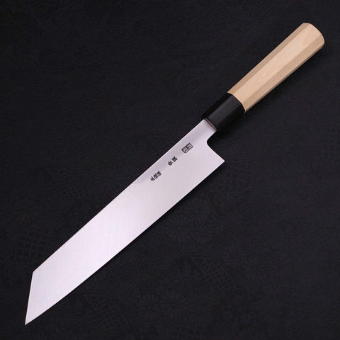 Kiritsuke Blue Steel #2 Kasumi Buffalo Magnolia Handle 240mm (9.4”)-[Musashi]-[Japanese-Kitchen-Knives]